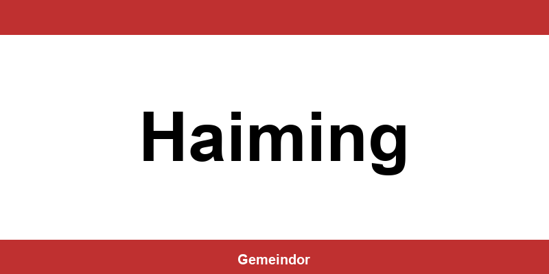 Telefonnummer und Öffnungszeiten Gemeinde in Haiming