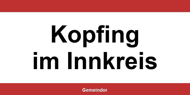 Telefonnummer und Öffnungszeiten Gemeinde in Kopfing im Innkreis