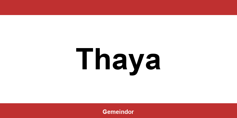 Telefonnummer und Öffnungszeiten Gemeinde in Thaya