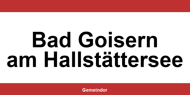 Telefonnummer und Öffnungszeiten Gemeinde in Bad Goisern am Hallstättersee
