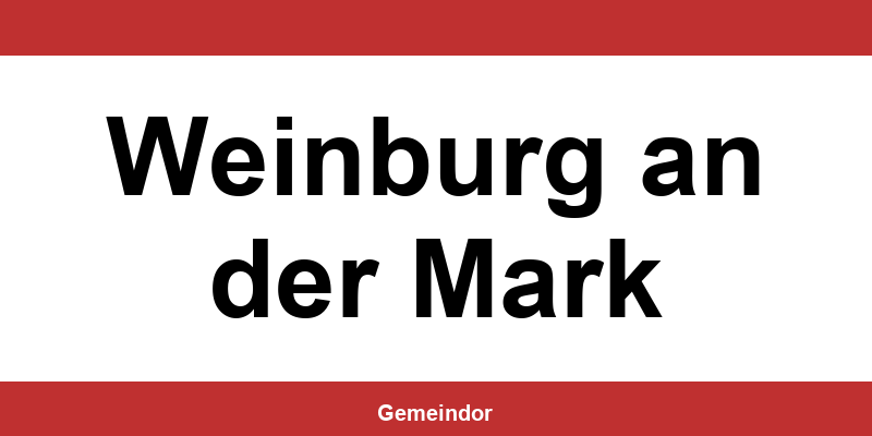 Telefonnummer und Öffnungszeiten Gemeinde in Weinburg an der Mark